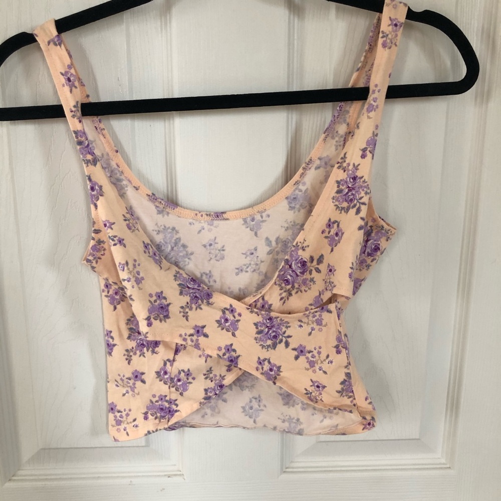 Cross back crop top
